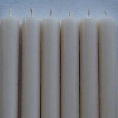 Rustikljus med platt topp MÖRK ELFENBEN 120 pack