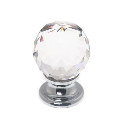 Knopp kristall/blank krom