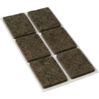 Möbeltassar Fyrkantiga Brun 250 x 250 x 3,5 (1 pack) 10 pack