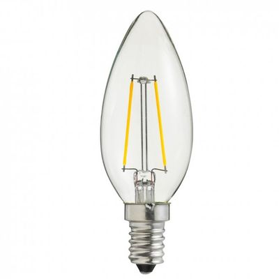 UNI-LEDISON Kronljus klar E14 2W 230lm 10 PACK