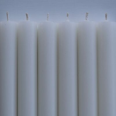 Rustikljus med platt topp LJUS ELFENBEN 120 pack