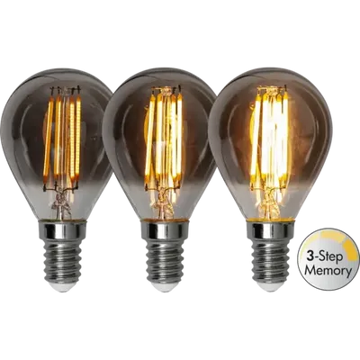 LED-LAMPA E14 P45 SOFT GLOW SMOKE 3-step MEMORY 10 PACK