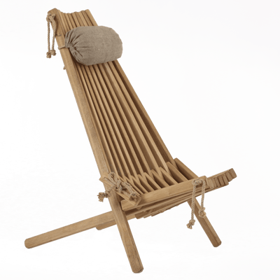 Ek paketpris! 1 st. pall/sidobord + 2 st. EcoChair Vilstol inkl. nackkuddar