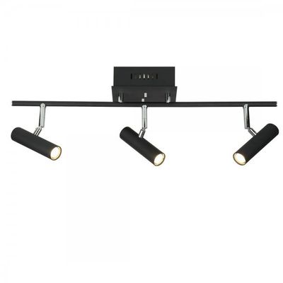 ARTIC TAKSPOTLIGHT RAK 3:A 66 CM SVART