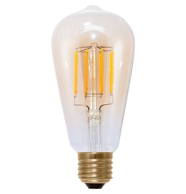 6 WATT E27 LED VINTAGE 2000K (DIMBAR) 4 pack