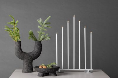 BJÖRNFJÄLLET ljusstake Silver