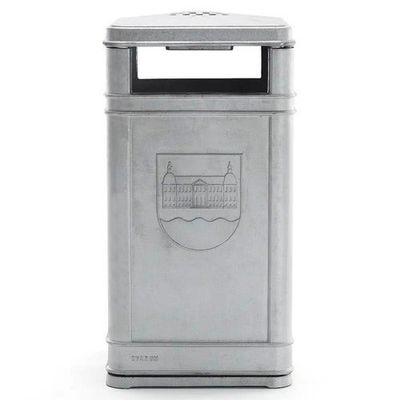 Papperskorg med askfat Aluminium