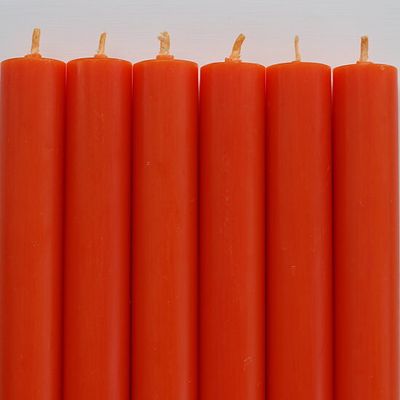 Rustikljus med platt topp ORANGE  120 pack