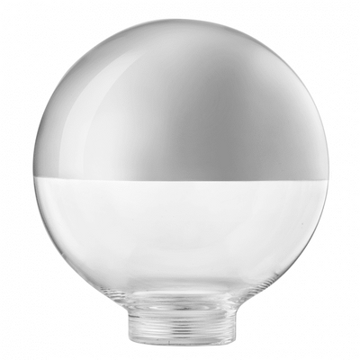 Glob-glas 100 mm Topf. Silver 31,5 mm gänga 10 PACK