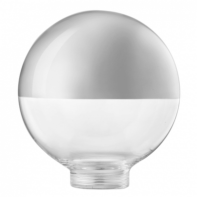 Glob-glas 125 mm Topf. Silver 31,5 mm gänga 10 PACK