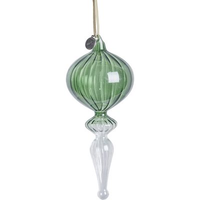 Lene Bjerre Glossia Dekoration / H18.7 cm Grön/Transparent