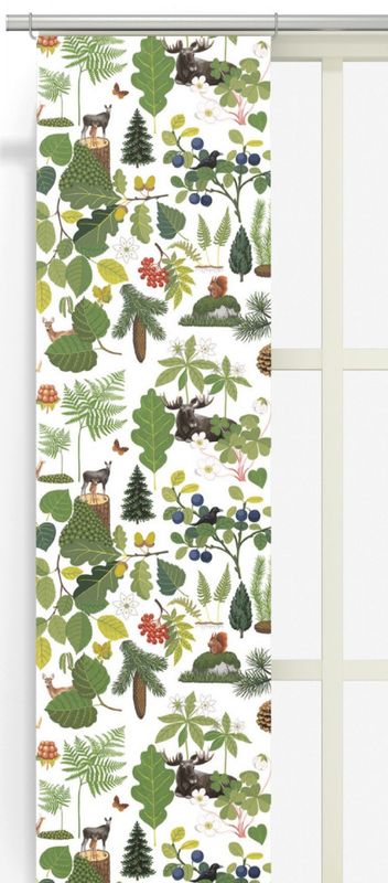 Skogsliv grön panellängd 2 pack Arvidssons Textil