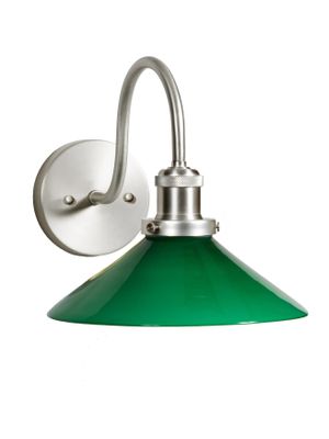 PR Home August VägglampaIP23 Grön Krom 25cm