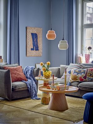 Brooke Sidobord Gul Metall Bloomingville
