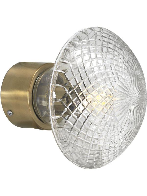 PR Home Juliette Vägglampa Klar/mässing diam 16