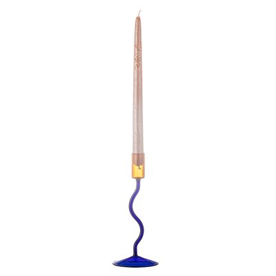 Ljusstake Blå Glas Ada | Bloomingville