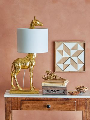 Bloomingville Silas Bordslampa Guld Polyresin