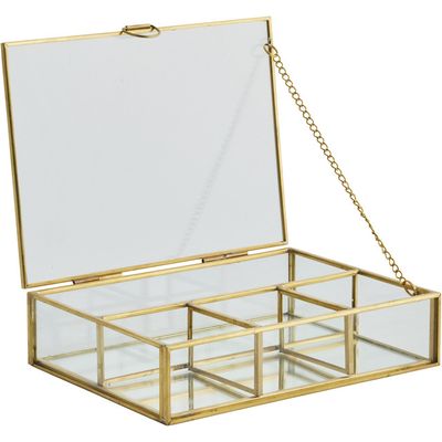 Lene Bjerre Laura Förvaringslåda Guld Metall 17.5x13 cm