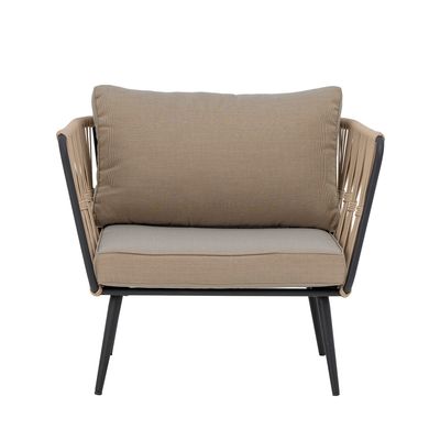 Fåtölj Brun Metall Pavone | Bloomingville