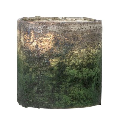 Värmeljushållare Grön Återvunnet glas Janessa | Bloomingville