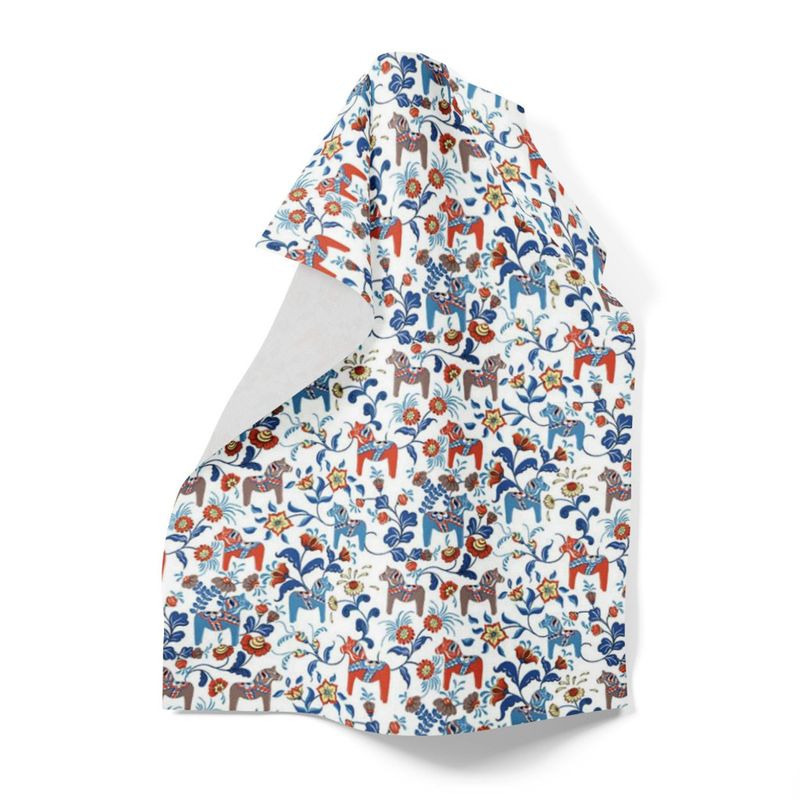 Leksand Mini orange/blå handduk Arvidssons Textil