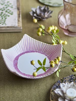 Floral Skål Rosa Stengods Ø28cm Bloomingville Creative