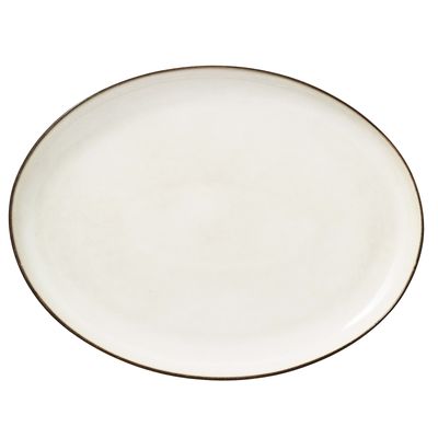 Lene Bjerre Amera Bricka Vit Stengods 40x30 cm