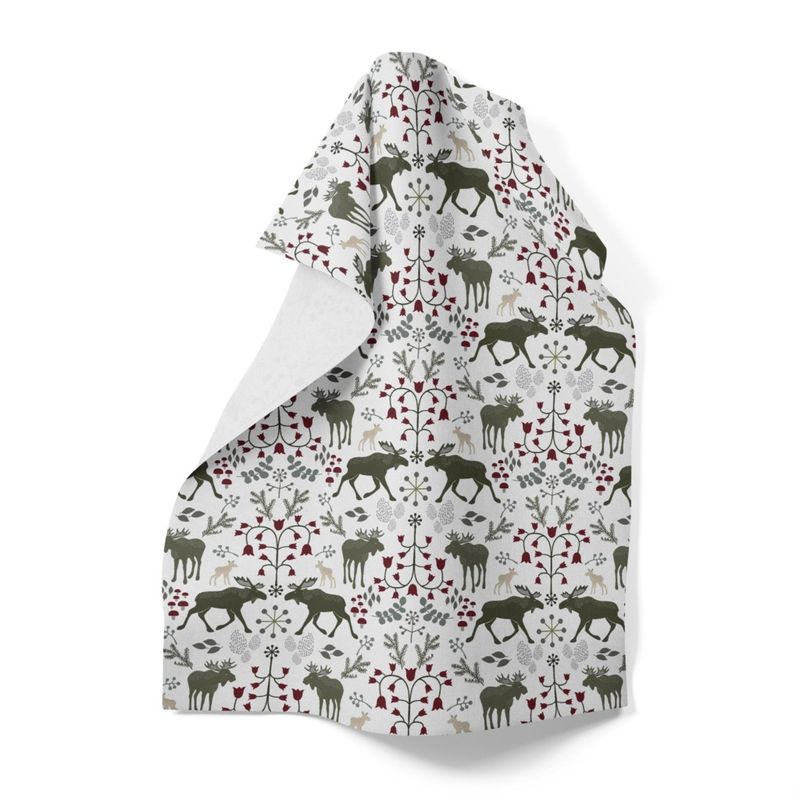 Skogens Konung khakigrön handduk Arvidssons Textil