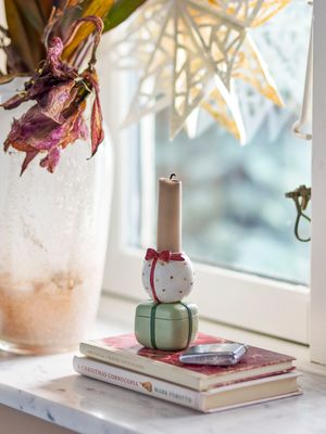 Ljusstake Grön Polyresin Wish | Bloomingville