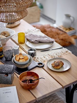 Tallrik Brun Stengods Nohr | Bloomingville