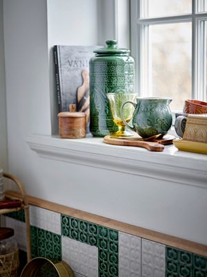 Vinglas Grön Återvunnet glas Florentine | Bloomingville