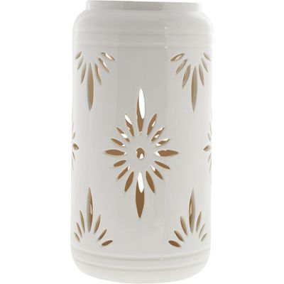 Lene Bjerre Hilde Lykta Vit Keramik H39 cm