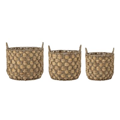 Joleen Korg Natur Vattenhyacint Ø29 cm Set om 3 Bloomingville Creative