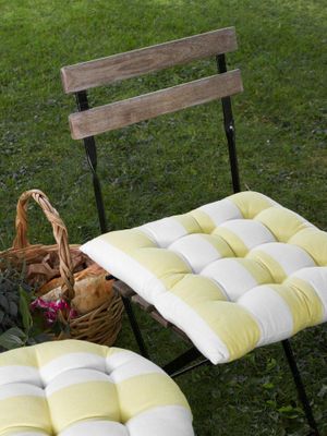 Svanefors Louise Stolsdyna Gul 40x40 cm