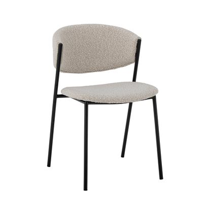 Matsalsstol Vit Polyester Marlo | Bloomingville