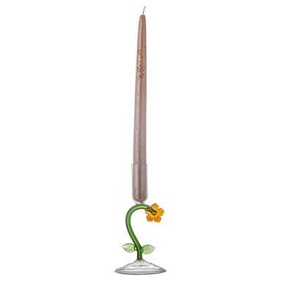 Ljusstake Orange Glas Vesper | Bloomingville