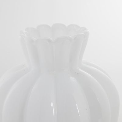 Lene Bjerre Verity Vas Vit Glas H28 cm