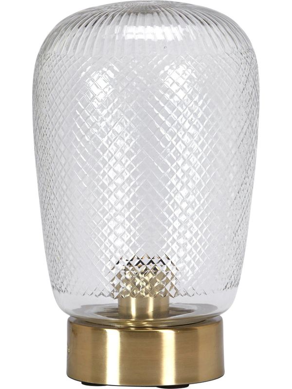 Juliette Bordslampa Klar/mässing 29cm Antikmässing | PR Home