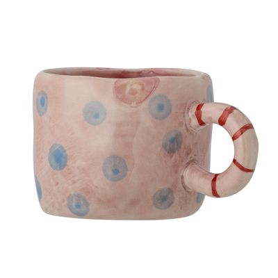 Bloomingville Nini Mugg, Rosa, Stengods Ø6,5xH5 cm