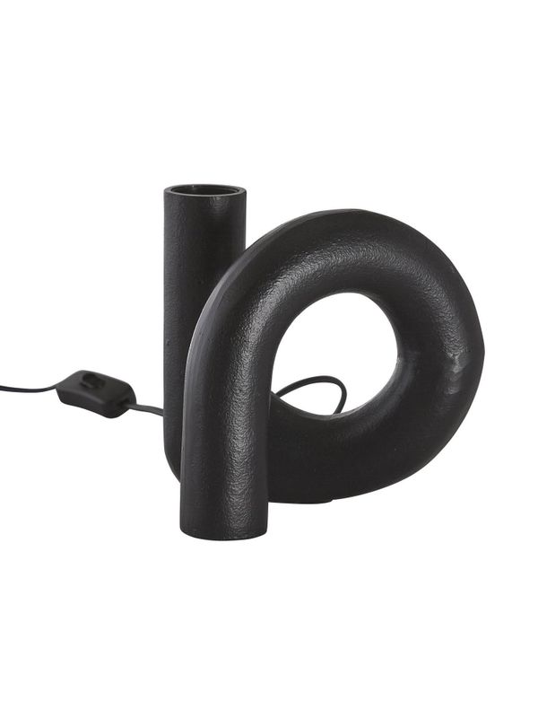 Notice Swirl Lampfot Råsvart 18cm | PR Home
