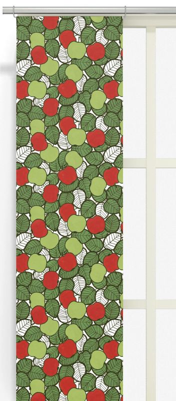 Päppel grön/röd panellängd 2 pack Arvidssons Textil