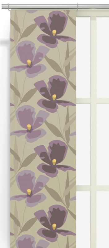 Blomsterskrud (culla) lila panellängd 2 pack Arvidssons Textil