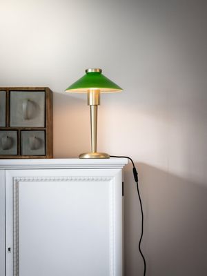 August Bordslampa Grön 34cm | PR Home