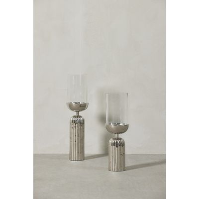 Lene Bjerre Sandia Ljusstake Silver Aluminium H36.5 cm