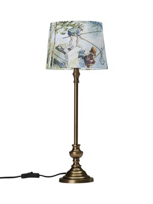 Andrea bordslampa Antikmässing 53 cm Beige | PR Home