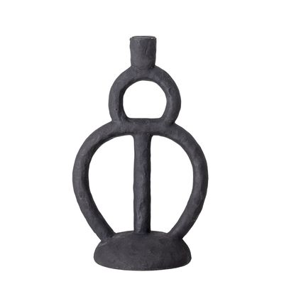 Ljusstake Svart Polyresin Ramina | Bloomingville