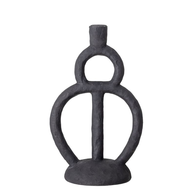Ljusstake Svart Polyresin Ramina | Bloomingville