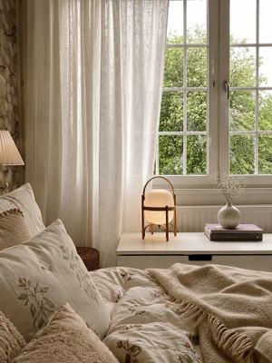 Svanefors Harper Gardin 2-pack Offwhite 140x280 cm