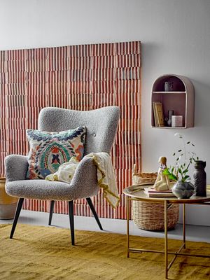 Fåtölj Natur Polyester Perry | Bloomingville