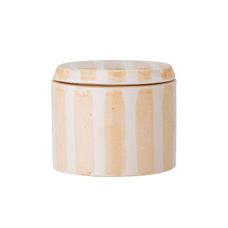 Burk med lock Gul Stengods | Bloomingville Creative